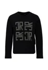 Richmond Black T-shirt For Girl With Logo In Black