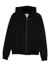 Richmond Black Zip-up Jacket With Hood In Black