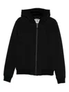 Richmond Black Zip-up Jacket With Hood In Black