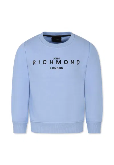 Richmond Kids' Blue Sweatshirt For Boy With Logo