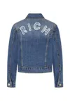 Richmond Denim Jacket For Boy With Logo In Blue