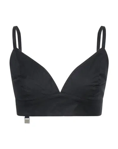 Richmond Denim Richmond Woman Top Black Size 6 Cotton, Elastane