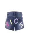 Richmond Denim Shorts For Girl With Logo In Blue