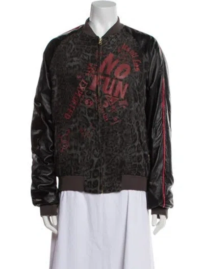 Pre-owned Richmond Denim Vintage 2003 Bomber Jacket In Gray