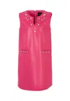 Richmond Fuchsia Dress For Girl With Studs In Pink
