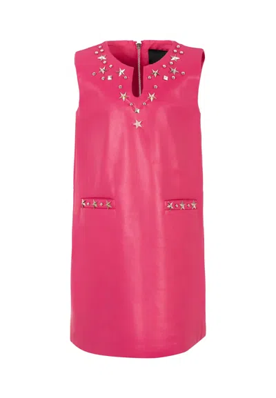 Richmond Kids' Fuchsia Dress For Girl With Studs In Pink