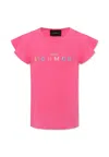 Richmond Fuchsia T-shirt For Girl With Logo In Fuchsia