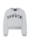 Richmond Grey Crop Sweatshirt In Gray