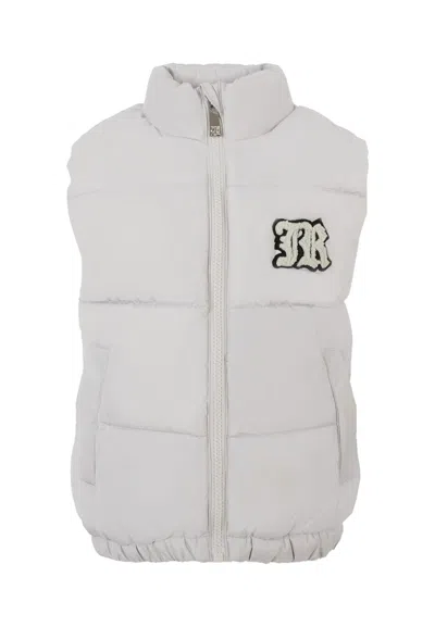 Richmond Kids' Grey Gilet For Boy With Logo In Gray