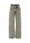 Richmond Grey Jeans For Girl With Logo In Gray