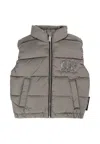 Richmond Grey Vest For Baby Boy With Logo In Gray