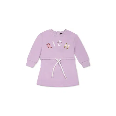 Richmond Lilac Dress For Baby Girl With Logo