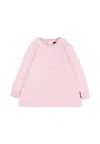 Richmond Lilac Dress For Baby Girl With Logo In Pink
