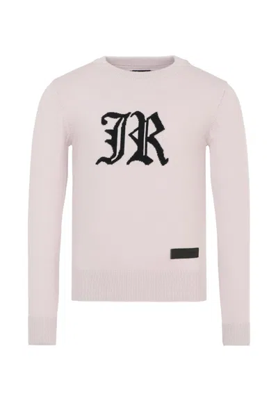 Richmond Kids' Lilac Jumper For Girl With Black Logo In Pink