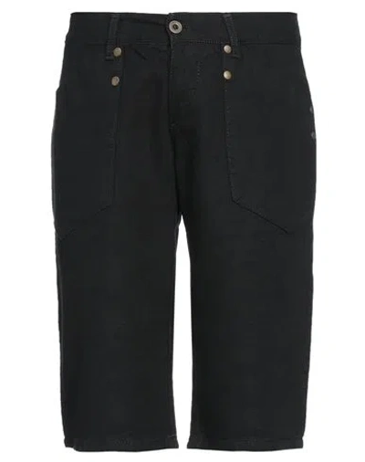 Richmond Man Shorts & Bermuda Shorts Black Size 34 Cotton, Linen