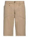 Richmond Man Shorts & Bermuda Shorts Sand Size 34 Cotton, Linen In Beige