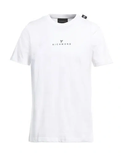 Richmond Man T-shirt White Size L Cotton