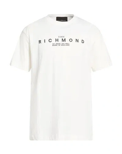 Richmond Man T-shirt Off White Size Xl Cotton