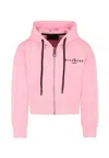 Richmond Pink Crop Sweatshirt For Girl With Logo In Pink