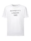 Richmond Printed Cotton T-shirt In White