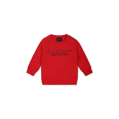 Richmond Red Sweatshirt For Baby Boy With Logo