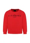 Richmond Red Sweatshirt For Kids With Logo In Red