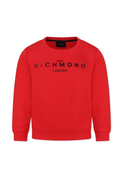 Richmond Red Sweatshirt For Kids With Logo