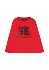 Richmond Red T-shirt For Baby Boy With Logo In Red