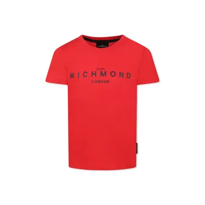 Richmond Kids' Red T-shirt For Boy With Logo