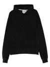 Richmond Relaxed Fit Black Acid Wash Hoodie In Black