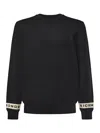 Richmond Viscose Blend Sweater With Logo In Black