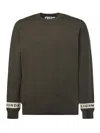 Richmond Viscose Blend Sweater With Logo In Multi