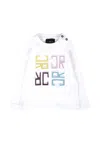 Richmond White T-shirt For Baby Girl With Logo In White