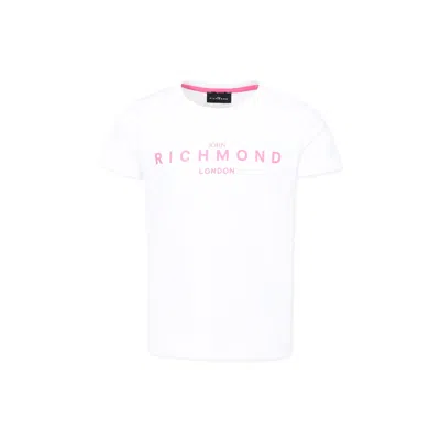 Richmond Kids' White T-shirt For Girl With Logo
