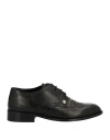 Richmond Woman Lace-up Shoes Black Size 6 Soft Leather In Black