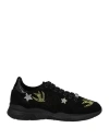 Richmond Woman Sneakers Black Size 5 Soft Leather In Black