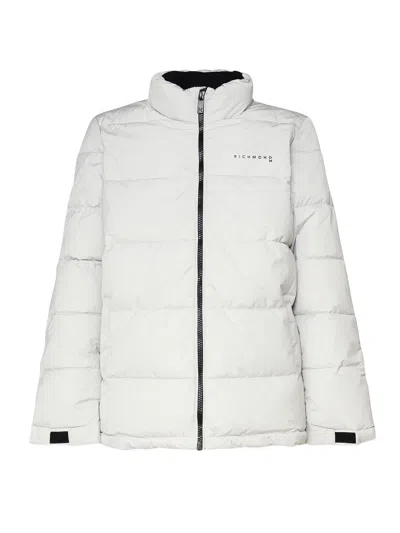 Richmond Wury Padded Jacket In Greish White