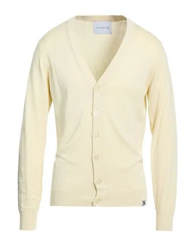 Richmond X Man Cardigan Ivory Size M Viscose, Nylon In Neutral