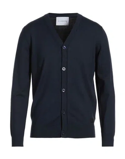 Richmond X Man Cardigan Midnight Blue Size Xxl Viscose, Nylon