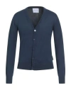 Richmond X Man Cardigan Navy Size Xxl Viscose, Polyamide In Blue