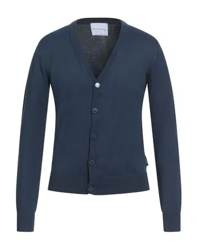 Richmond X Man Cardigan Navy Size Xxl Viscose, Polyamide