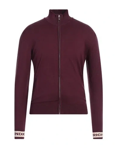 Richmond X Man Cardigan Plum Size S Viscose, Polyester, Nylon