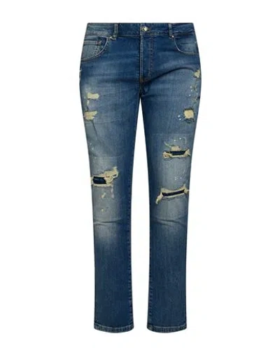 Richmond X Man Jeans Blue Size 36 Cotton, Elastane