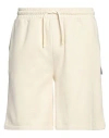 Richmond X Man Shorts & Bermuda Shorts Cream Size 3xl Cotton, Polyester In White