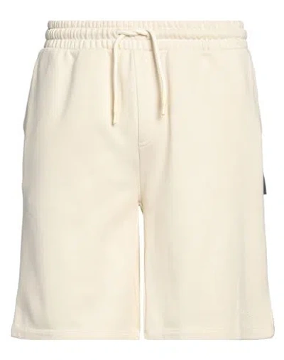 Richmond X Man Shorts & Bermuda Shorts Cream Size 3xl Cotton, Polyester In White