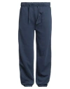 Richmond X Man Pants Navy Size 3xl Cotton, Polyester In Blue