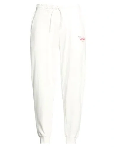 Richmond X Man Pants Off White Size L Cotton, Polyester