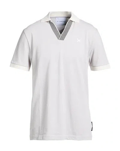 Richmond X Man Polo Shirt Light Grey Size L Cotton, Lycra In Multi