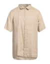 Richmond X Man Shirt Beige Size 42 Linen
