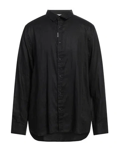 Richmond X Man Shirt Black Size 46 Linen